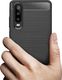 Hurtel Carbon Case elastyczne etui pokrowiec Huawei P30 czarny uniwersalny 5