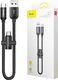 Kabel USB Baseus Baseus kabel 2w1 U-Shaped USB-C micro USB 2.4A czarny uniwersalny 1