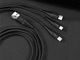 Kabel USB Rock Space USB-A - USB-C + microUSB + Lightning 1.2 m Czarny (334) 8