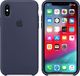 Apple Etui silikonowe iPhone XS - nocny błękit 4