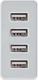 Ładowarka Techly 4x USB-A 2.4 A (102949) 2