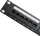 Qoltec Patch panel 24 porty | kat.6 UTP | Czarny 1