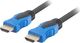 Kabel Lanberg HDMI - HDMI 7.5m niebieski (CA-HDMI-20CU-0075-BK) 1