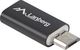 Adapter USB Lanberg USB-C - microUSB Czarny  (AD-UC-UM-01) 1
