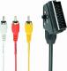 Kabel Gembird Scart - RCA (Cinch) x3 1.8m czarny (CCV519001) 2