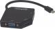 Adapter AV Manhattan DisplayPort Mini - HDMI - D-Sub (VGA) - DVI-I czarny (207720) 1