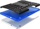 Etui na tablet Etui Panzer Huawei MediaPad T3 10 niebieski + szkło hartowane uniwersalny 3