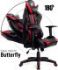 Fotel Diablo Chairs X-RAY L Czarno-czerwony 3