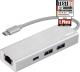 HUB USB Hama 1x RJ-45 1x USB-C  + 2x USB-A  (001357570000) 1