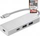 HUB USB Hama 1x USB-C 1x USB-C PD  + 2x USB-A 3.0 (001357550000) 1
