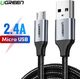 Kabel USB Ugreen USB-A - microUSB 1 m Szary (60146) 1