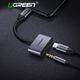 Adapter USB Ugreen USB-C - Jack 3.5mm + USB-C Srebrny  (50596) 2