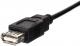 Kabel USB NetRack USB A/A 0.1m, Czarny (201-01) 2