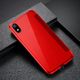Baseus Baseus Touchable Case żelowe etui futerał z panelem ze szkła hartowanego iPhone XR czerwony (WIAPIPH61-TS09) uniwersalny 7