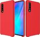 Hurtel Silicone Case elastyczne silikonowe etui pokrowiec Huawei P30 czerwony uniwersalny 1