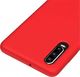 Hurtel Silicone Case elastyczne silikonowe etui pokrowiec Huawei P30 czerwony uniwersalny 3