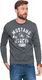 Mustang Bluza męska Logo Sweatshirt szara r. S (1007641 4151) 1
