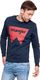 Wrangler Bluza męska Logo Crew Navy r. XXL (W6614HY35) 2