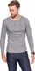 Wrangler Koszulka męska L/S Henley Dark Grey Mel r. XXL (W7A48ET06) 1