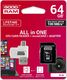Karta GoodRam All in One MicroSDXC 64 GB Class 10 UHS-I/U1  (M1A4-0640R12) 2