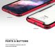 Zizo Zizo Fuse Case - Etui Iphone Xs Max + Szkło Ochronne Hartowane Na Ekran (red/black) 3