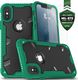 Zizo Zizo Proton Case - Pancerne Etui Iphone X Ze Szkłem 9h Na Ekran (emerald Green/solid Black) 1