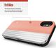Zizo Zizo Retro Series - Etui Iphone X Z Kieszenią Na Karty + Podstawka + Szkło 9h Na Ekran (peach/silver) 7