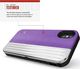 Zizo Zizo Retro Series - Etui Iphone X Z Kieszenią Na Karty + Podstawka + Szkło 9h Na Ekran (purple/silver) 7
