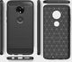 Hurtel Carbon Case elastyczne etui pokrowiec Motorola Moto G7 Play czarny uniwersalny 6
