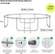 Trampolina ogrodowa Zipro Jump Pro Premium z siatką wewnętrzną 10FT 312cm 2