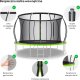Trampolina ogrodowa Zipro Jump Pro Premium z siatką wewnętrzną 12FT 374cm 4