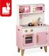 Janod Duża kuchnia drewniana z dźwiękiem i 6 akcesoriami Candy Chic (J06554) 1