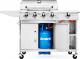 Koler Grill ogrodowy gazowy Relish V3 ruszt żeliwny 66x40 cm 10