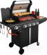 Koler Grill ogrodowy Gazowy Relish V1 16 kW 40 cm x 66 cm czarny 7