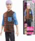 Lalka Barbie Mattel  Fashionistas - Stylowy Ken, fioletowe włosy (DWK44/GHW70) 1