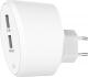 Ładowarka Xqisit iAcc Travel Charger Dual USB + Qualcomm Quick Charge 3.0 1