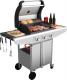Koler Grill ogrodowy gazowy Relish V1 Silver Compact 3.0 ruszt 47x40 cm 1