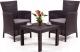 Allibert Meble ogrodowe ROSARIO BALCONY SET - brązowy 1