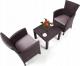 Allibert Meble ogrodowe ROSARIO BALCONY SET - brązowy 2