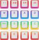 SPC Gear KC104 Pudding Double Shot Keycaps (SPG078) 3