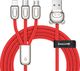 Kabel USB Baseus Trzy małe świnki uroczy kabel 3w1 (CAMLT-PG09) 1