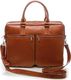 Torba Solier Torba skórzana na ramię, laptopa SOLIER brązowy vintage 1
