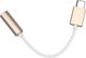 Adapter USB Apacer USB C M- audio jack (3.5mm) F, 0.1m, reversible, złoty, Apacer, box, DC150, APDC150C-1 2