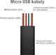 Kabel USB Avacom USB-A - 0.4 m Czarny (DCUS-MIC-40K) 2