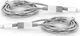 Kabel USB Verbatim USB-A - 1 m Srebrny (48872) 1