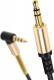 Kabel Mozos Jack 3.5mm - Jack 3.5mm 1m złoty (KSM1M) 1