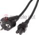 Kabel zasilający Hama KONICZYNKA - 2,5M CZARNY ( 990442150000 ) 1