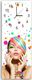 Feeby Obraz z zegarem, kobieta w kolorach 25x65 1