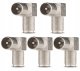 Import Zestaw 5x Wtyk Antenowy RF Męski Kątowy 6,8mm CONOTECH NS-124 Cynk 1