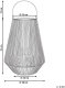 Beliani Lampion LUSWISHI 68 cm 3